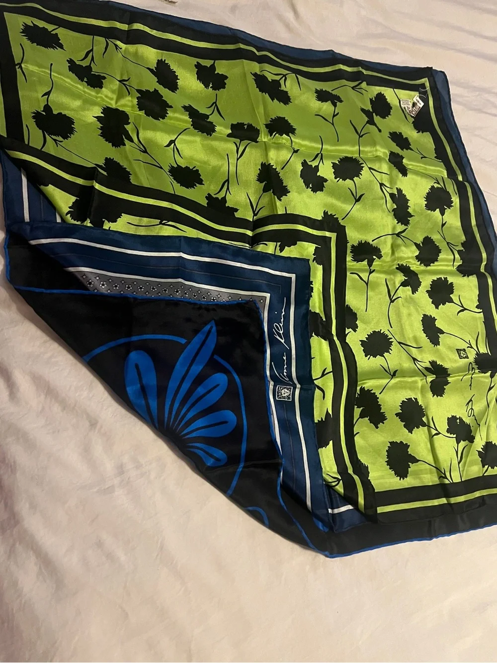 Vintage Anne Klein scarves collection of 7 -variety